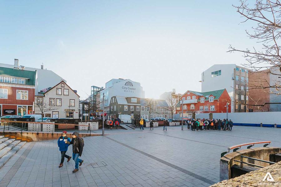 Ingolfur Square In Reykjavik