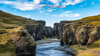 fjadrargljufur canyons in iceland
