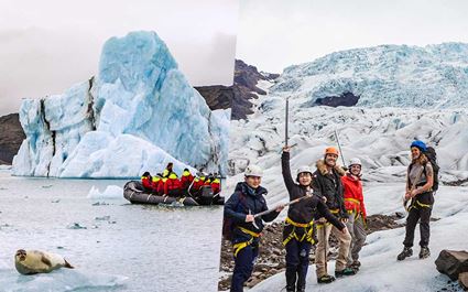 Jökulsárlón Zodiac Boat Ride & Glacier Hike