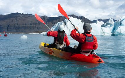 Kayaking Tour on Jokulsarlon Glacier Lagoon 