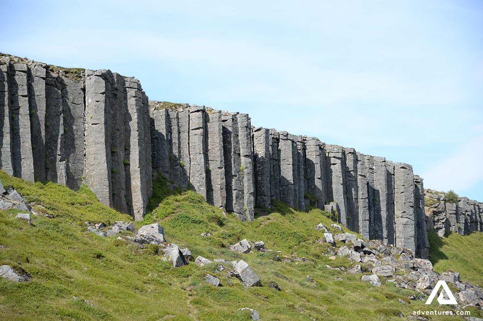 gerduberg cliffs in snaefellsnes peninsula