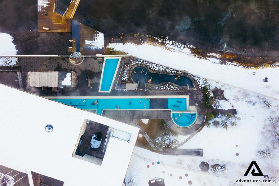 laugarvatn fontana spa from above