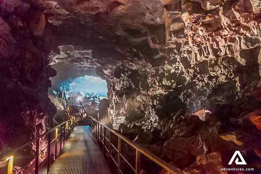 Lava Tube Tunnel Raufarholshellir view
