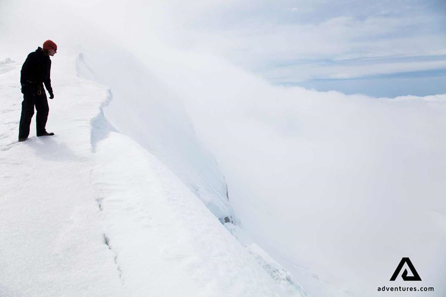 a view from the edge of snaefellsjokull