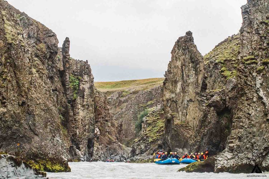 Rafting Near Rocks Glacier River