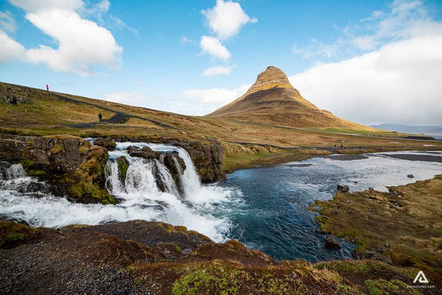 Kirkjufell Mountain And Waterfall