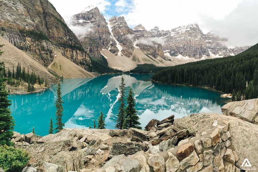glacial lake in banff national park