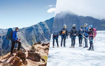 Laugavegur TREK, SOUTH COAST & GLACIER HIKE: 5-DAY TOUR (HUTS)