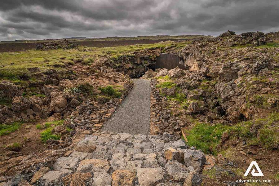 Entrance to a lava cave