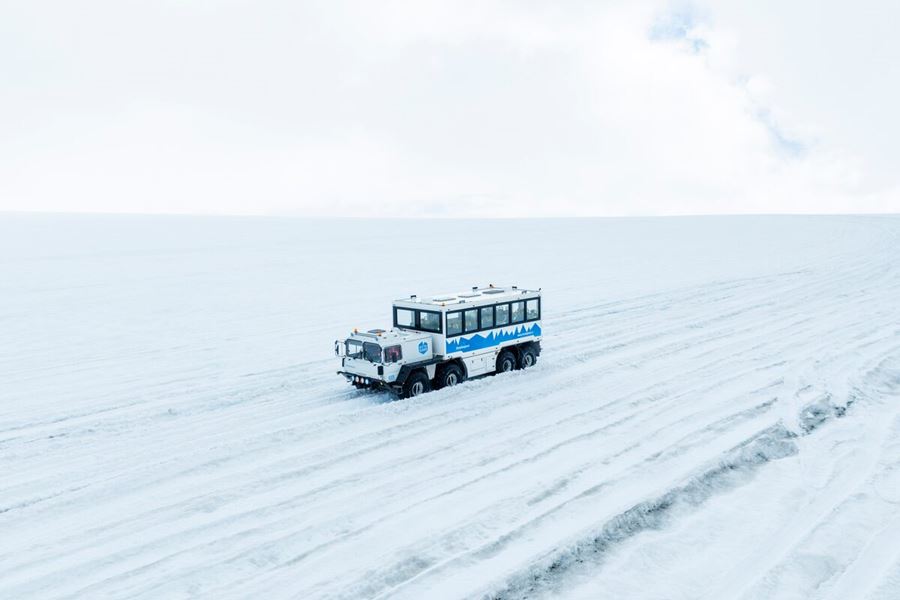Glacier Monster Truck On A Glacier