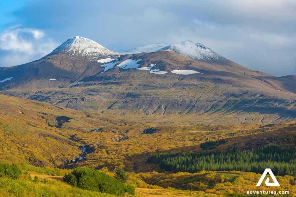 hvalfjordur valley view near reykjavik