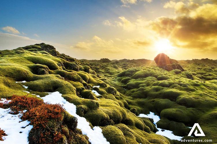 Eldgjarhraun lava field in south iceland