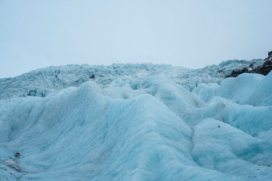 Glacier top in Skaftafell National Park