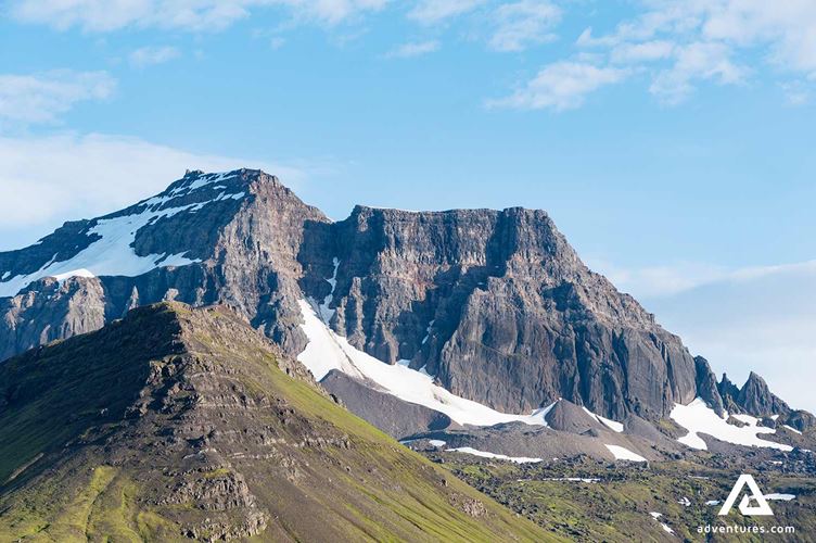 dyrfjoll mountain view in east iceland