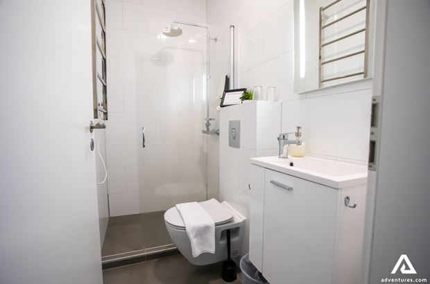 Bathroom at Hotel in Iceland