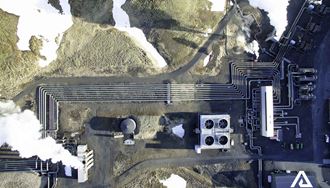 hellisheidi power plant near reykjavik in iceland