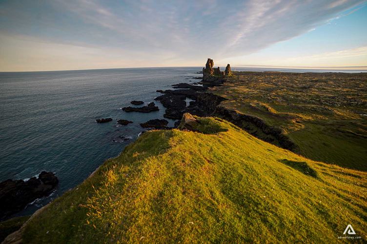 Iceland Snaefellsnes Peninsula Sea Shore Landscape
