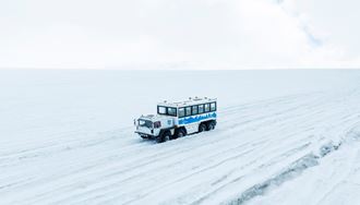 Glacier Monster Truck On A Glacier