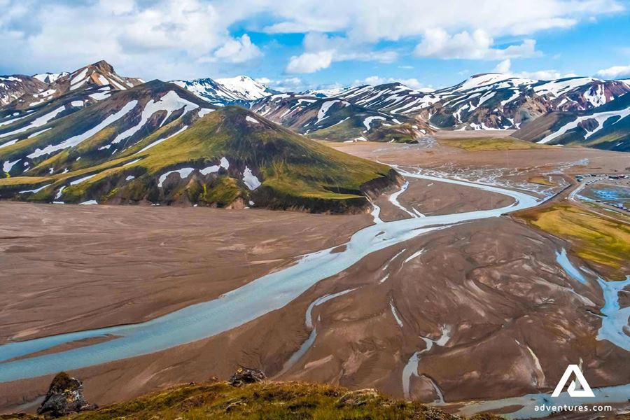 birds eye view of fjallabak nature reserve