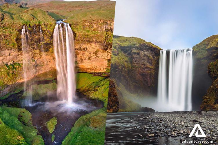 skogafoss and seljalandsfoss waterfalls