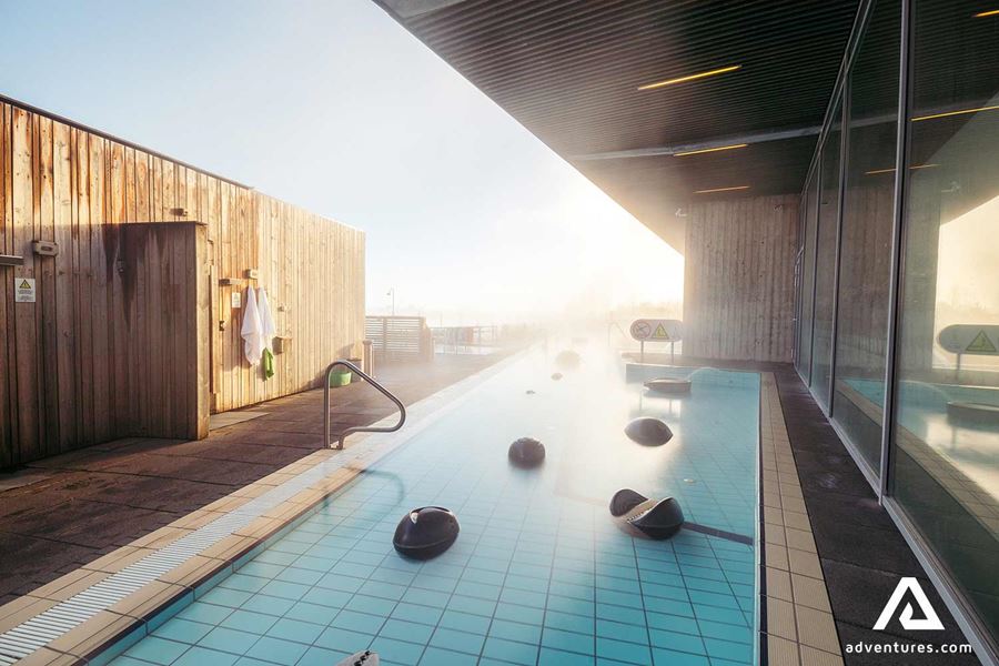 sunset at laugarvatn spa