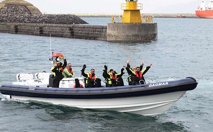  Walbeobachtungstour im Schnellboot ab Reykjavík