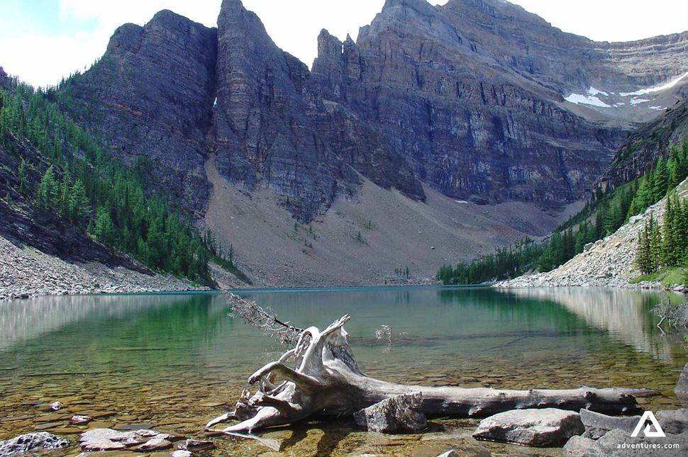Lake by the Rocky Mountains