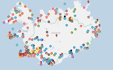 Interactive Map of Iceland